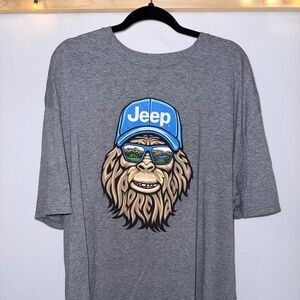 JEDCO Jeep Sasquatch Bigfoot Gray T-Shirt 3XL - Excellent Condition